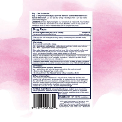 Monistat Urinary Track Pain Relief 12ct Kit With Test Strips - 12 CT - Image 4