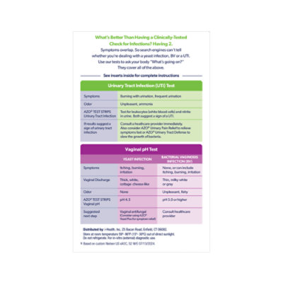 Azo Uti Test Strips 2ct Dual Ph & Uti - 2 CT - Image 2
