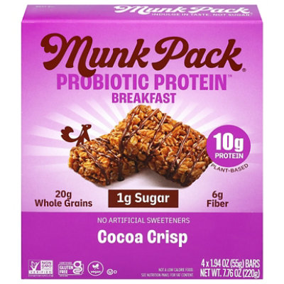 Munk Pack Breakfast Bar Cocoa Crisp 4pk - 7.76 OZ - Image 1