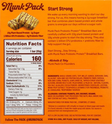 Munk Pack Breakfast Bar Peanut Butter Chocolate 4pk - 7.76 OZ - Image 5
