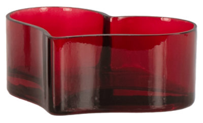 Overjoyed Boutique Glass Heart Red - Each - Image 1