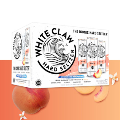 White Claw Peach 12-12 Fl Oz In Cans - 12-12FZ - Image 4