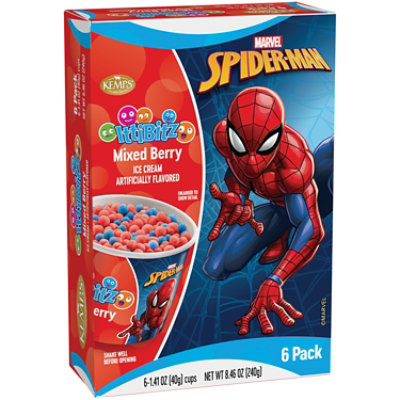 Kemps Mixed Berry Ittibitz Spiderman Ice Cream Cups 6-1.4 Fz - 6-1.4FZ - Image 4