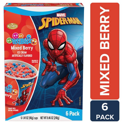 Kemps Mixed Berry Ittibitz Spiderman Ice Cream Cups 6-1.4 Fz - 6-1.4FZ - Image 3