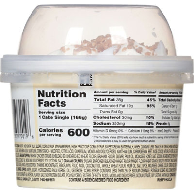 Friendly's Ice Cream Cake Singles Strawberry Cheesecake 8.5 Fluid Ounce Cup - 8.5 FZ - Image 2