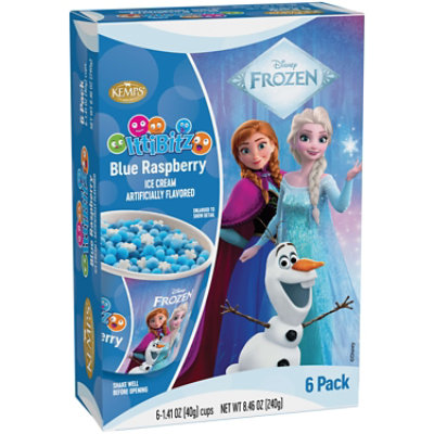 Kemps Ittibitz Ice Cream Cup Disney Frozen Blue Raspberry 1.4 Weight Ounce - 6-1.4FZ - Image 4