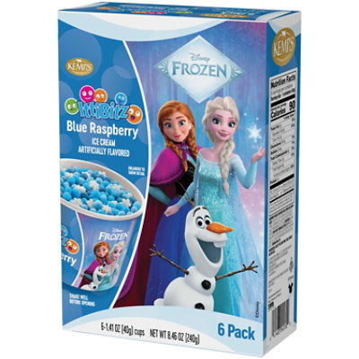 Kemps Ittibitz Ice Cream Cup Disney Frozen Blue Raspberry 1.4 Weight Ounce - 6-1.4FZ - Image 4