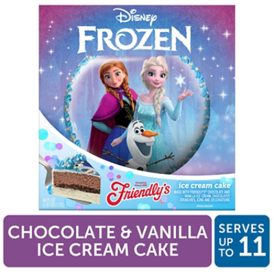 Friendly's Ice Cream Cake Disney Frozen Chocolate And Vanilla - 60 FZ - Image 3