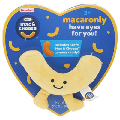 Kraft Mac & Cheese Heart Box W/plush - 3.10 OZ - Image 1