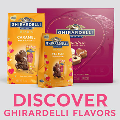 Ghirardelli Milk Chocolate Caramel Duet Hearts - .69 OZ - Image 2