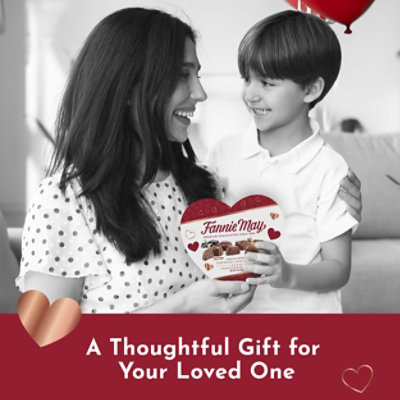 Fannie May Milk Chocolate Hot Fudge Caramel Assorted Mini Pixies Heart Box Valentine’s Day Gift - 6.1 Oz - Image 2
