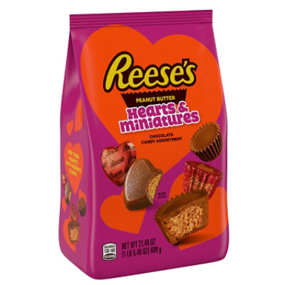 Valentine Reese Hearts Mini Assorted - 21.49 OZ - Image 1