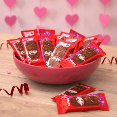 Kit Kat Milk Chocolate Wafer Snack Size Bears Valentine's Candy Bag - 8.85 Oz - Image 4