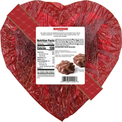 Russell Stover Pecan Delight Red Foil Heart - 7.2 OZ - Image 5