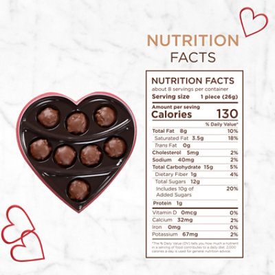 Russell Stover Pecan Delight Red Foil Heart - 7.2 OZ - Image 2