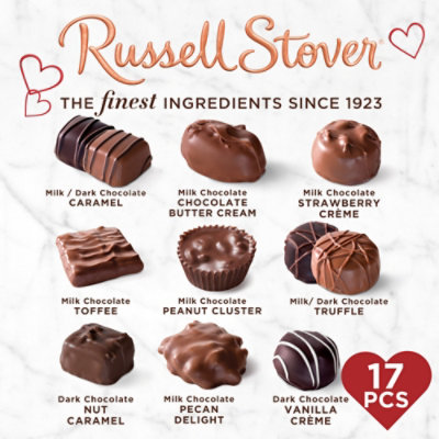 Russell Stover Diamond Br Heart - 10 OZ - Image 2