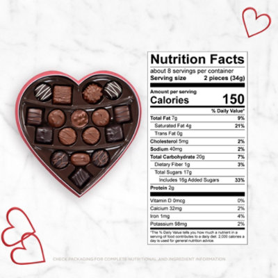 Russell Stover Diamond Br Heart - 10 OZ - Image 3