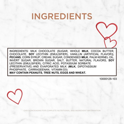 Russell Stover Red Foil Pecan Delight Heart - 4.5 OZ - Image 4