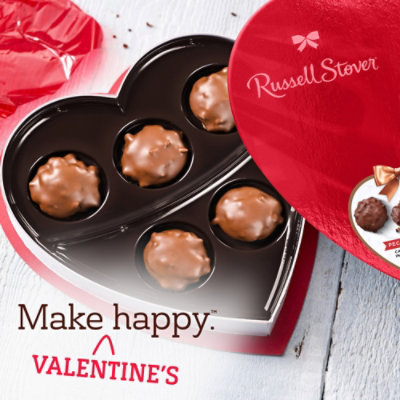 Russell Stover Red Foil Pecan Delight Heart - 4.5 OZ - Image 5