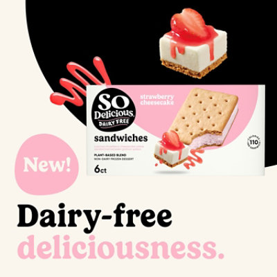 So Delicious Frozen Pb Blend Strawberry Cheesecake Sandwich, 6-2.3 Fz - 6-2.3FZ - Image 3
