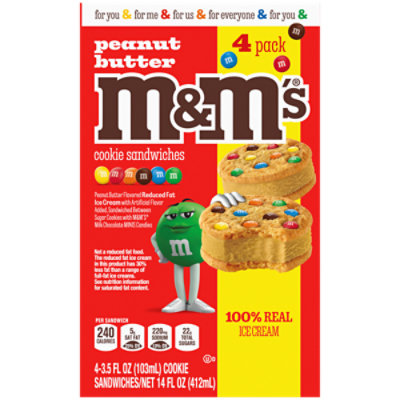 M&ms Peanut Butter Ice Cream Sandwich 4 -3.5 Fz - 4-3.5FZ - Image 7