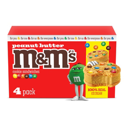 M&ms Peanut Butter Ice Cream Sandwich 4 -3.5 Fz - 4-3.5FZ - Image 1