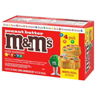 M&ms Peanut Butter Ice Cream Sandwich 4 -3.5 Fz - 4-3.5FZ - Image 3