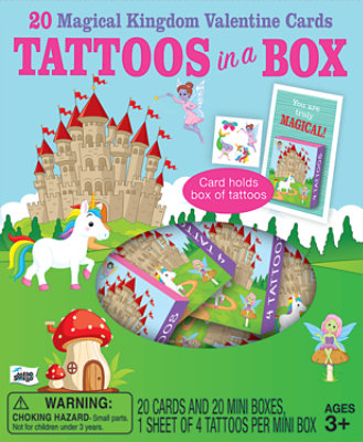 Mello Smello Tattoos In A Box Valentine Card - 20 Count - Image 1