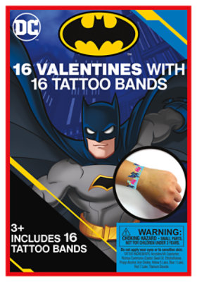 Paper Magic Group Batman Tattoo Exchange Cards 16 Count - Each - Image 1