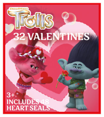 Paper Magic Group Trolls Exchange Cards 32 Count - Each - Image 1