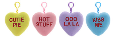 Dan Dee Plush Heart Backpack Clip 4 Inch Colors May Vary - Each - Image 1