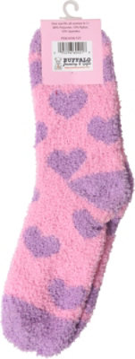 Buffalo Valentine Fuzzy Socks 1 Pair - Each - Image 4