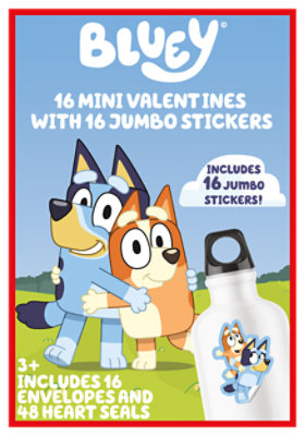 Paper Magic Group Bluey Sticker Exchange Cards 16 Count - Each - Image 1