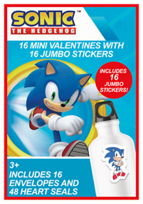 Paper Magic Group Sonic Sticker Exchange Cards 16 Count - Each - Image 1