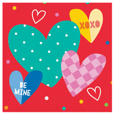 Signature Select Vivacious Valentine Beverage Napkins - 16 Count - Image 1