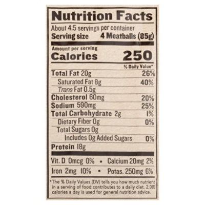 Force Of Nature Gf Classic Meatballs 14 Oz - 14 OZ - Image 3