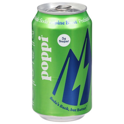 Poppi Prebiotic Alpine Blast 12fz - 12 FZ - Image 1