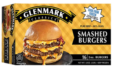 Glenmark Smashed Burgers 32 Oz - 32 OZ - Image 1