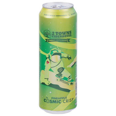 2 Towns Ciderhouse Pineapple Cosmic Crisp Single Can 19.2 Fl. Oz. - 19.2 FZ - Image 2