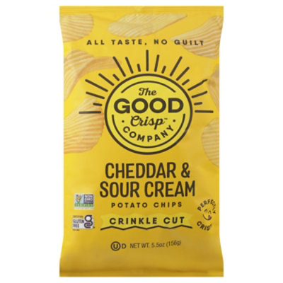 Good Crisps Crinkle Cheddar Sour Cream 5.5oz - 5.5 OZ - Image 3