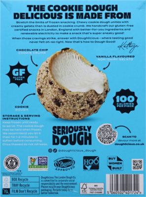 Doughlicious Chocolate Chip Cookie Dough Gelato Bites - 6 - 6.77 Oz - Image 5
