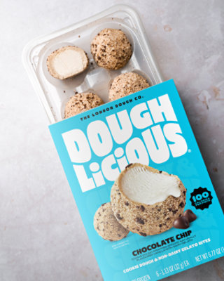 Doughlicious Bites Gelato Chocolate Chip Cookie Dough - 6.77 OZ - Image 4