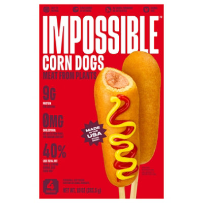 Impossible Corn Dogs Meat From Plants Frozen 10 Oz - 10 OZ - Image 3