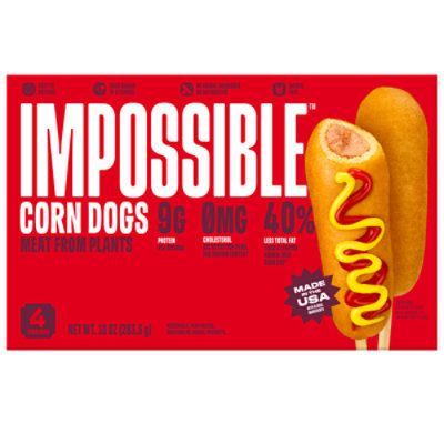 Impossible Corn Dogs Meat From Plants Frozen 10 Oz - 10 OZ - Image 6