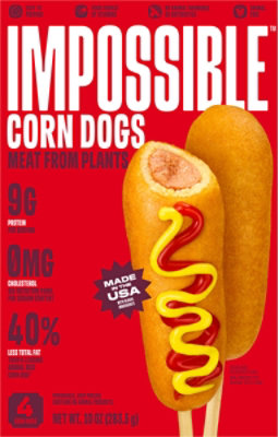 Impossible Corn Dogs Meat From Plants Frozen 10 Oz - 10 OZ - Image 2