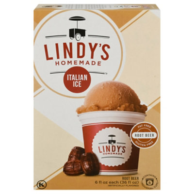 Lindy's Root Beer Italian Ice 6-6 Fz, 36 Fz - 6-6 FZ - Image 1