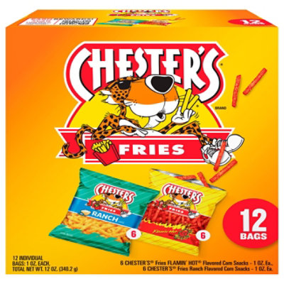 Chesters Fries Variety Pack - 12 Ct