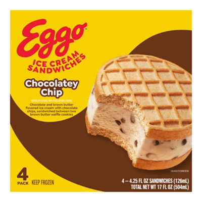 Kllgg Ice Cream Sandwich Eggo Chocolate 4-3 Fz 12 Fz - 4-3 FZ - Image 1