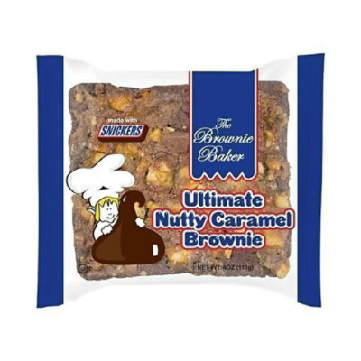 The Brownie Baker Ultimate Nutty Caramel Brownie, 4 Ounce (Pack of 12) - Image 1