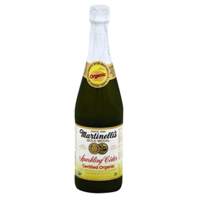 Martinellis Juice Gold Medal Organic Sparkling Cider - 25.4 Fl. Oz. (Pack of 12) - Image 1